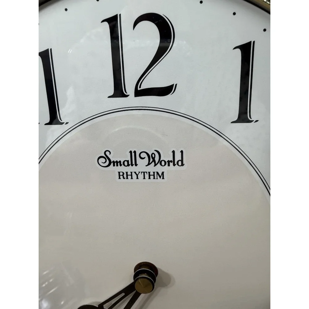 Small World Rhythm Nostalgia‎ Sound Motion Musical Clock T3891-1 Crystals
